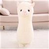 GLITZFAS Peluche a forma di alpaca (bianco, 28 cm)