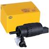 HELLA 8TW 006 849-241 Pompa acqua lavaggio, Pulizia cristalli - 12V | elettrico - Doppia pompa - Forma alloggiamento spina: ovale