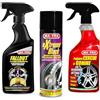 Ma-Fra Kit Decontaminazione e Cura Ruote, Fallout Iron Remover 500 ml + Pulitore Cerchi e Gomme 500 ml + Extreme Black 500 ml, Rimuove Residui Ferrosi, Pulisce Cerchi e Gomme, Effetto Bagnato Duraturo