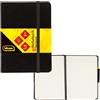 Idena 209285 - Quaderno DIN A6, a righe, carta crema, 192 pagine, 80 g/m², copertina rigida nera, 1 pezzo