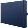 SIGEL Taccuino premium Conceptum formato orizzontale A4 copertina rigida | CO206, puntinato, 132 pagine, FSC, portapenne, blu scuro, come diario, bullet journal o quaderno creativo