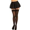 Dreamgirl, Calze autoreggenti Moulin, con cucitura sul retro, Nero (Noir), Taglia unica