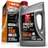 TRIAX Synergy SRT 10W-40 Olio Motore Sintetico Alto Chilometraggio - Per Auto e SUV Benzina - API SN - ILSAC GF-6A - ACEA A3/B4-4,73 L (5 Quarti)