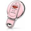 JILLICK Custodia per chiave compatibile con BMW Mini Cooper e Countryman. Con un look delicato e una consistenza elegante, fornisce protezione e un tocco elegante per la chiave della tua auto (rosa)