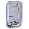 RUXYAXFOL 2 pezzi RUXYAXFOL TPU custodia per chiavi auto, adatta per VW Touareg Touran Seat Leon Fabia Ibiza Skoda Fabia Octavia Superb Polo Golf 7 Mk7 custodia chiavi auto bianco argento