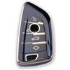 RUXYAXFOL 2 pezzi RUXYAXFOL TPU Copertura chiave auto per BMW F15 F16 F25 F44 F45 F48 F49 F85 F86 G30 G31 M3 M4 X1 X2 X3 X4 X5 X6 Z4 BMW Serie 1/2/3/4/5 Custodia chiave auto oro nero
