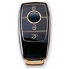 RUXYAXFOL 2 pezzi RUXYAXFOL TPU copertura chiave auto per Mercedes Benz S/A/G/B/E/C Classe AMC CLA CLE CLS GLA GLC GLE GLK GLS W221 W222 Custodia chiave auto oro nero