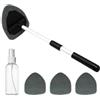SECUREYVILL Strumento per Pulizia Parabrezza, Strumento per Pulizia Parabrezza Auto con 4 Tamponi in Microfibra e 1 Flacone Spray, Pulitore per Parabrezza con Manico Estendibile, Rotazione a 180 Gradi
