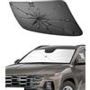 SHAOHAO Compatibile con Hyundai Tucson NX4 2022-2026 Parasole per auto Parasole per parabrezza Facile da riporre Maniglia con cordino Protezione UV Accessori Hyundai Tucson parasole