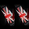 Qirc Imbottitura da spalla per cintura di sicurezza con Union Jack britannico, imbottitura da spalla per cintura di sicurezza 1 pezzo (nero)