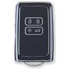 RUXYAXFOL 2 pezzi RUXYAXFOL TPU auto chiave protettore per Renault Dacia Duster Master, Austral, Arkana Kangoo, Twingo, Megane E-Tech auto chiave casi nero e argento