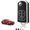 TOOMUME Cover Chiave TPU, Custodia Chiave Adatto per Mazda 2/3/5/6 M2 M3 M5 M6 CX3 CX5 CX7 CX9 CX30 MX5 RX8 BT50 Atenza Demio Speed 3 X-5 Summit, Copri Chiavi Guscio Chiave Auto Telecomando - Flip Key