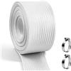 AggSound Tubo di scarico 25 mm, 200 cm Tubo per generatore di corrente/gruppo elettrogeno/riscaldatore ausiliario, guaina in fibra di vetro alta temperatura per condotte di scarico/silenziatore