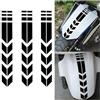 Adunsiaoto 3 Pezzi Adesivi del Parafango Anteriore del Motociclo, Universal Adesivo Decorativo Parafango Moto, Adesivo Freccia Impermeabile per Automobili/Bici/Motociclo/Camion(Nero)