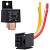 Ehdis 1 Pezzi Relè Universale con Imbracatura di Socket 4 Pin 80A 12V On/off normalmente Aperto SPST 4 Contatti Relè per Heavy Duty Auto, Camion, Motociclo, Barca