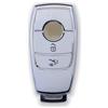 RUXYAXFOL 2 pezzi RUXYAXFOL TPU copertura chiave auto per Mercedes Benz S/A/G/B/E/C Classe AMC CLA CLE CLS GLA GLC GLE GLK GLS W221 W222 Custodia chiave auto bianco argento