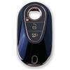 RUXYAXFOL 2 pezzi RUXYAXFOL TPU copertura chiave auto per Mercedes Benz S/G/E/C/A-Class AMG S500L C260L E300L W223 W206 Custodia chiave auto oro nero