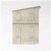 Livingwalls A.S. Création carta da parati in TNT con motivo di facciata in beige, grigio, nero, blu - carta da parati design neoclassico di lusso 10,05 m x 0,70 m - 791322