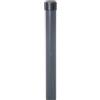 Alberts 617493 Palo di recinzione per Fix-Clip pro | per il fissaggio con zoccoli a impatto a terra | zincato, plastificato antracite (RAL 7016) | lunghezza 1225 mm | morsetto Ø 34 mm