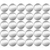 cyclingcolors 30x Copriviti adesivi 20 mm plastica viti copertura coperchi tappi riparazione mobili, Grigio alluminio lucido