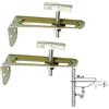 Wolfpack Linea Profesional 4041600 Juego Escuadras Sanitario Soporte Lavabo 10 cm. (2piezas), Cranberry