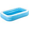 BESTWAY - Piscina Family gonfiabile rettangolare a 2 anelli - altezza 51x262x175cm
