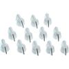 KAISH 12pcs 1/4 Vintage sollevato Mini Chicken Head Knobs Piccole Dimensioni Guitar Bass Potentiometro Manopole con Set Vite Bianco