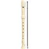 Bontempi | GermanTouchFlute - Flauto Dolce con Diteggiatura Tedesca, Colore Avorio, con Custodia in PVC, 32,7x3,2x3,2 cm