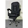 SEDIE DA UFFICIO WS6119 CON BASE IN FERRO-PELLE SINTETICA DA SCRIVANIA IMBOTTITA 68X28X58CM