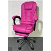SEDIE DA UFFICIO WS6119 CON BASE IN FERRO-PELLE SINTETICA DA SCRIVANIA IMBOTTITA 68X28X58CM