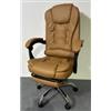 SEDIE DA UFFICIO WS6119 CON BASE IN FERRO-PELLE SINTETICA DA SCRIVANIA IMBOTTITA 68X28X58CM