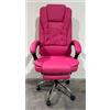 SEDIE DA UFFICIO WS1494 CON BASE IN FERRO-PELLE SINTETICA DA SCRIVANIA IMBOTTITA 75x28x58.5cm