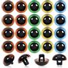 TOAOB THE ONE AND ONLY BABY TOAOB 20 Pezzi 15mm Occhi di Sicurezza per Amigurumis Multicolore Cucito Safety Eyes in Plastica per Pupazzi Bambole Fai da Te Artigianato Creazione