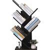 ETNIC ART Libreria ad Albero Moderna wenge autoportante Libri CD salvaspazio Legno portaoggetti scaffali Comodino 40x20x90 scaffale Design Ufficio Ingresso Soggiorno porta cd a colonna
