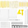 APOMOONS Set di 62 Strumenti per Modellare, Kit per Ceramica con Strumenti per Argilla, Kit di Poterie Accessori per Artisti e Principianti