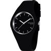 TONSHEN Semplice Fashion Analogico Quarzo Orologio Donna e Ragazza 12 Colori Gomma Sport Orologi da polso Casual Elegante Orologi (Nero)