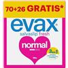 Evax Salvaslip Normal in Bustine, Confezione da 96 (70+26 gratis), Sistema Antiodore, Freschezza e Protezione