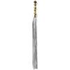 Ouch! Ouch Deluxe Luxury Whip 18k White Gold Handle and 54cm White Suede Tassels