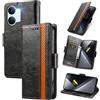 MOJIA Cover per Xiaomi Poco X8 Pro Max, PU Custodia Antiurto Resistente ai Graffi, Custodia Flip Portafoglio per Telefono con Supporto e Slot per Schede. Nero