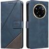XINNI Cover per Realme 14 PRO Plus Custodia, Cellulare Libro Antiurto Flip Pelle PU/TPU, Portafoglio Flip Magnetica Case, Blu