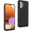 REY Cover in Gel TPU Nera per Samsung Galaxy A32 4G, Ultra Sottile 0,33 mm, Morbido Flessibile, Custodia Silicone