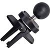 HuaDmaing Supporto per bocchetta dell'aria dell'auto, girevole a 360 gradi, regolabile, per telefono GPS (17 mm)