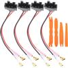 LbsAMP 4 Pezzi Adattatore per Altoparlanti Auto da DIN compatibile con Mercedes A/B/C/E/G/M Klasse VW Crafter BMW Smart Porsche 911 997 Cayman Adattatori Casse Altoparlanti Connettori per Auto