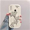 hdqICase Compatibile con Samsung Galaxy A20S Bianco Cover | Farfalla Custodia Onda Silicone Morbido