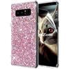OKZone Cover Samsung Galaxy Note 8, Custodia Lucciante con Brillantini Glitters Ultra Sottile Designer Case Cover per Samsung Galaxy Note 8 (Rosa)
