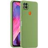 HULLIN Custodia per Telefono in Silicone Colorato, Adatta per Redmi 9C / Redmi 9C NFC/Redmi 10A (6.53) - Verde Matcha