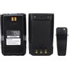 Vineyuan 7.4V 3200mAh QB-44HL BP-878T Li-ion Batteria con clip da cintura per Anytone AT-D878UV Plus D878UV D868UV D858 BTECH DMR-6X2 Radio