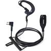 HYSHIKRA Auricolare a 2 pin con microfono Big PTT compatibile con Motorola DP1400 CP040 GP300 GP88 Auricolare radio bidirezionale per guardia del corpo di sicurezza (forma di G, 1)