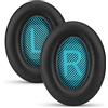 INF Cuscinetti auricolari per Bose QuietComfort 15 QC2 QC25 Ae2 Ae2i Ae2w SoundTrue & SoundLink cuffie (1 paio nero/blu)