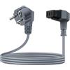 YINGAYOU Cavo Alimentazione Lavastoviglie 250V 10A Cavo Alimentazione Europlug Spina a 2 Poli Sostituzione di 60227 per Bosch, Siemens e Haier Lavastoviglie (1 m)